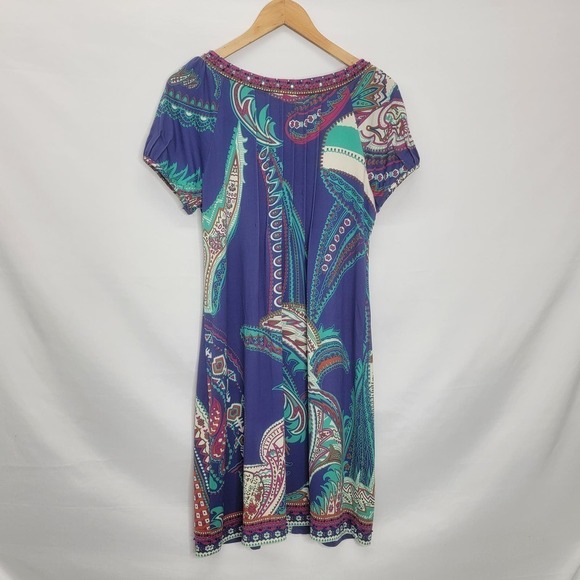 Dressbarn Multi Color Short sleeve Sheath Knee length dress - Picture 11 of 15